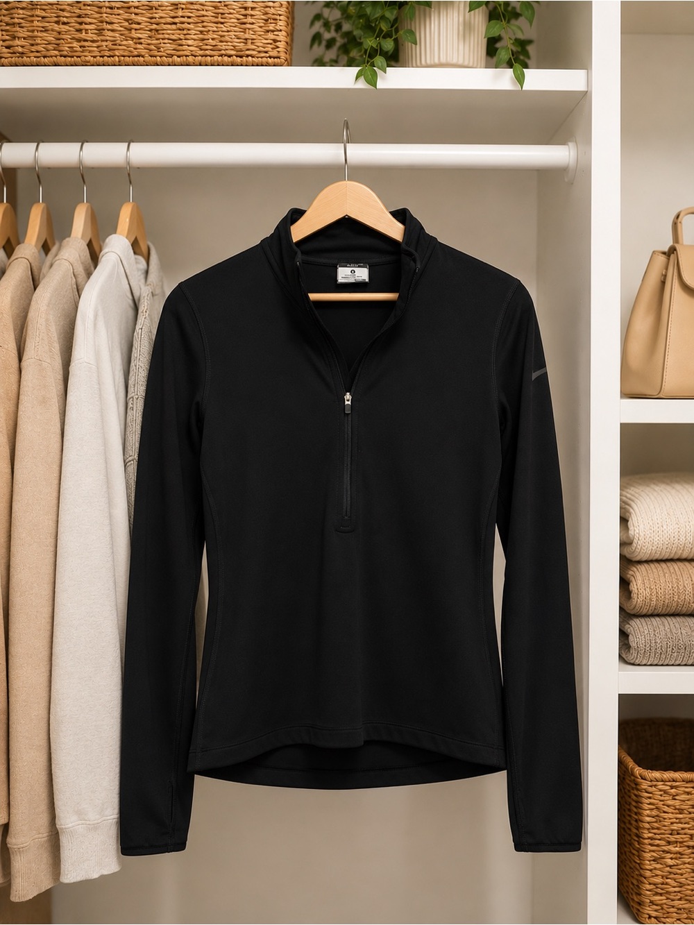 Nike Classic Women's Black Quarter-Zip Pullover